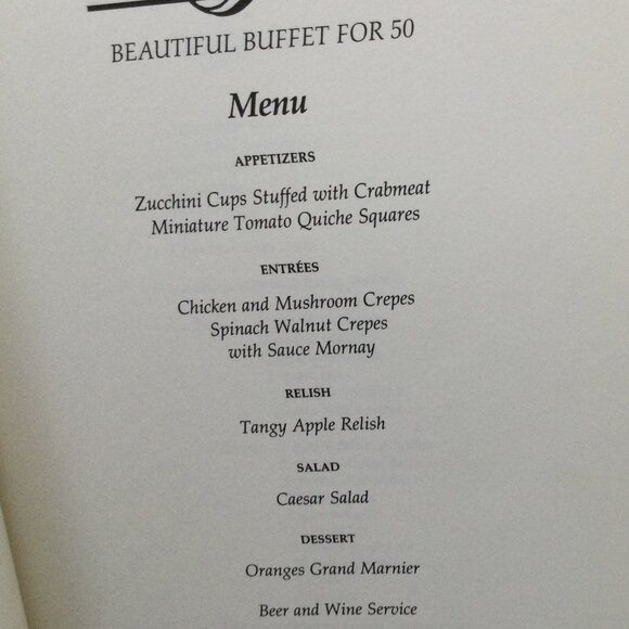 Catering Handbook Recipes for Great Affairs Large-Small from Children' to Formal - Picture 6 of 11